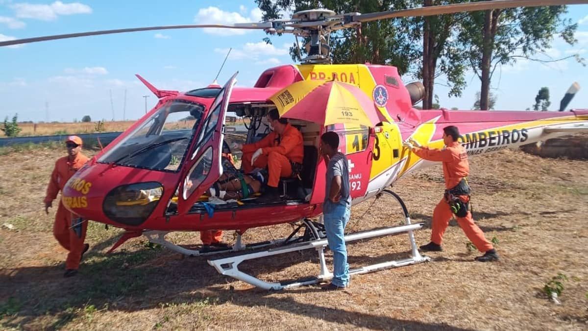 Idoso é pisoteado por bois e socorrido em estado grave com traumatismo craniano  