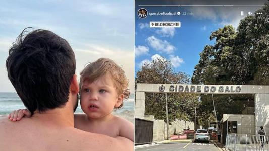 Igor Rabello postou foto chegando na Cidade do Galo, na manhã desta terça-feira (5)