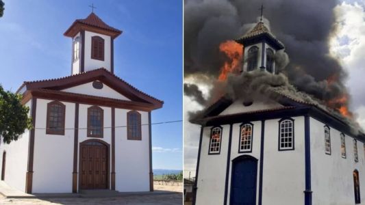Igreja foi completamente reconstruída após incêndio