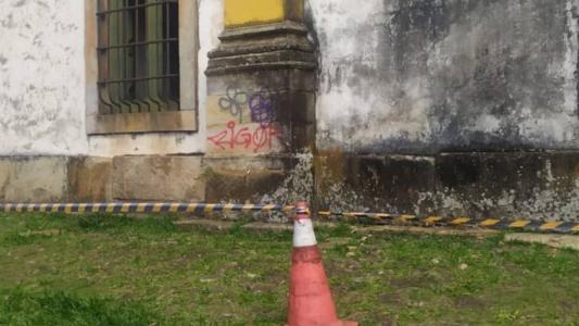 Igreja São Francisco de Assis foi alvo de um ato de vandalismo