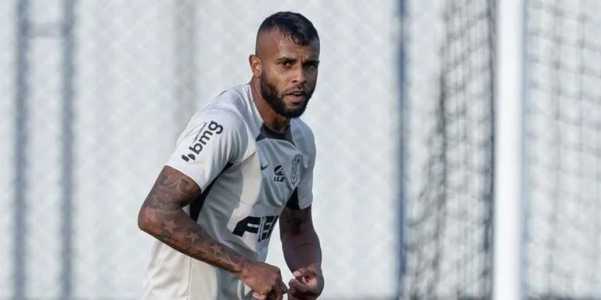 Alex Santana, em treino do Corinthians