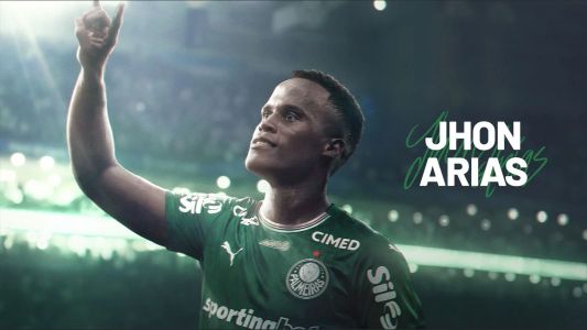 Anúncio do meia-atacante Jhon Arias pelo Palmeiras