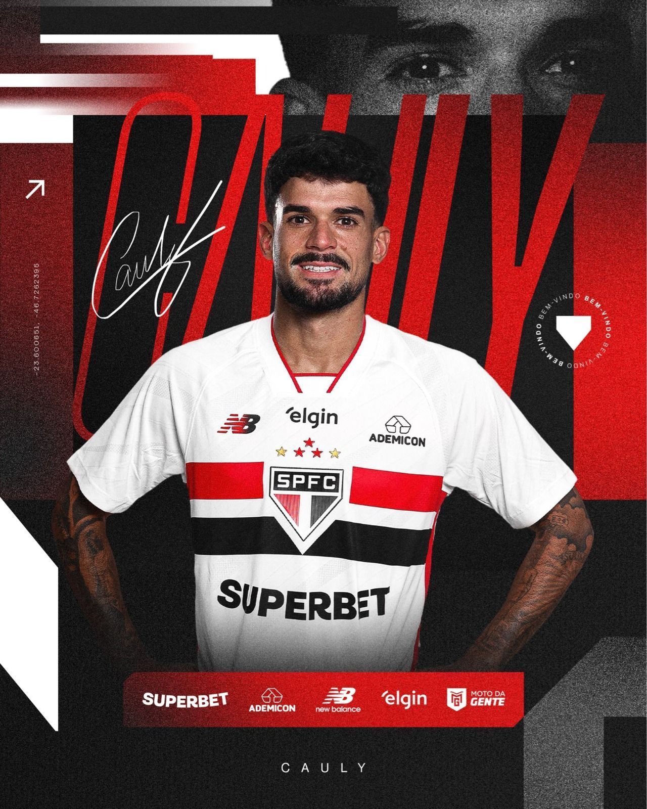 São Paulo anuncia contratação de Cauly, ex-meia do Bahia; veja detalhes