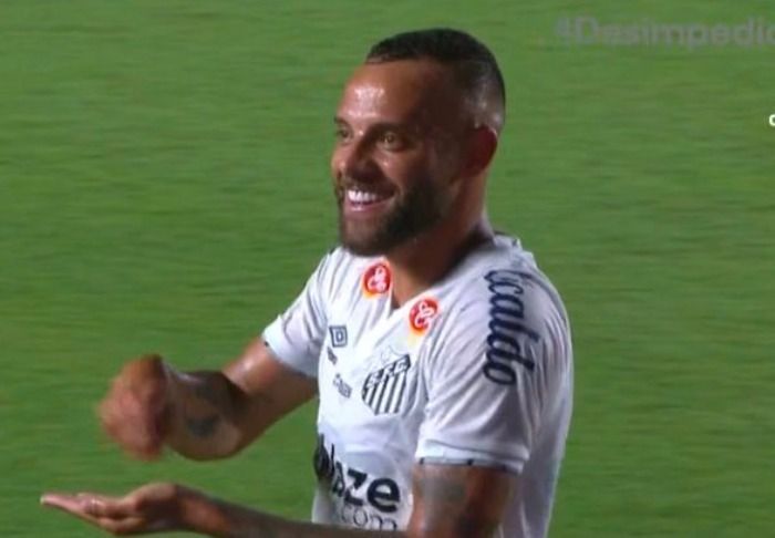 Referência a Neymar? Guilherme, do Santos, explica comemoração contra o Palmeiras