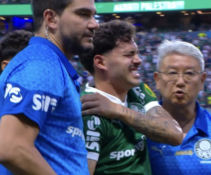 Palmeiras x São Paulo: Mauricio chora após lesão, é substituído e preocupa
