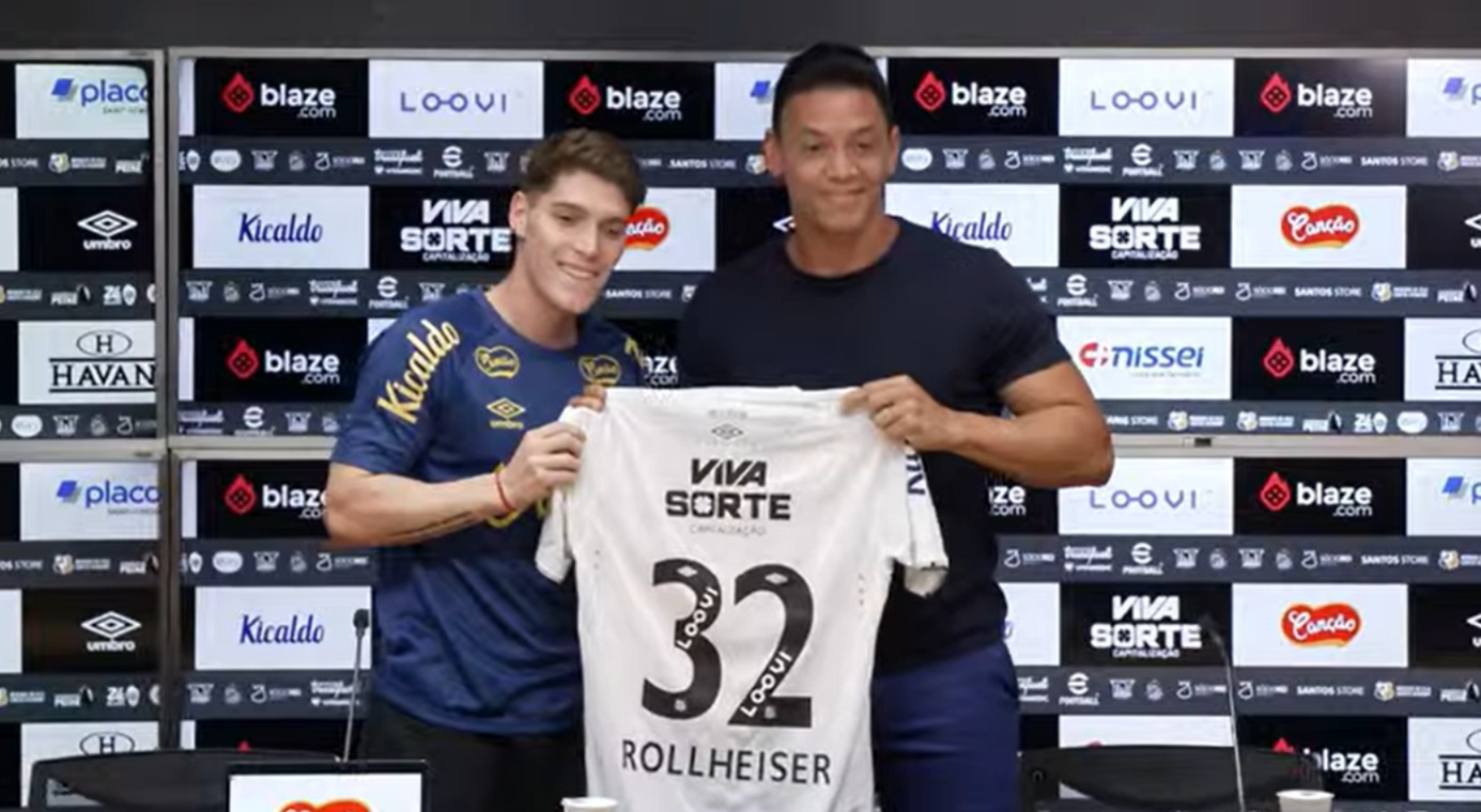 Rollheiser revela por que escolheu o Santos: 'Botafogo não tinha treinador'