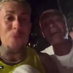 Lenda do futebol bate em carro de MC Daniel, que brinca: 'Estou errado, não tenho Copa'