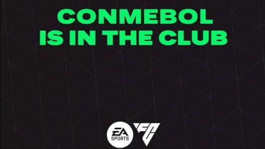 Imagem da divulgação da parceria entre EA Sports e Conmebol