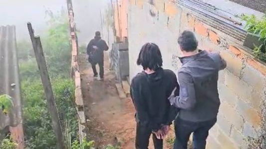 Imagem da prisão do jovem de 19 anos