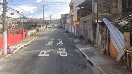 Imagem da rua onde está localizado o cativeiro, em Brasilândia, na Zona Norte de São Paulo