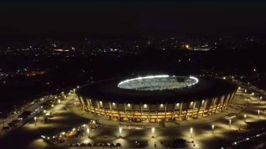 Imagem de drone do Mineirão nesta quarta, 02/08