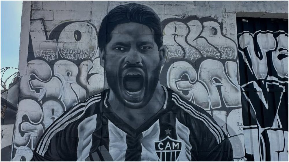 Ídolo do Atlético, Hulk ganha mais uma homenagem no entorno da Arena MRV; veja