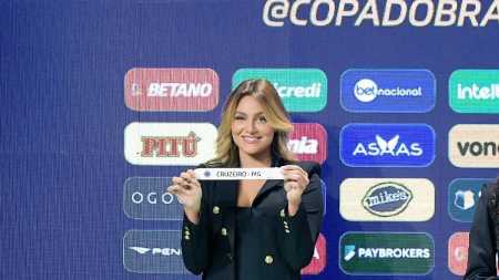 Imagem do sorteio dos confrontos da terceira fase da Copa do Brasil; Cruzeiro não passou pelas duas primeiras etapas do torneio