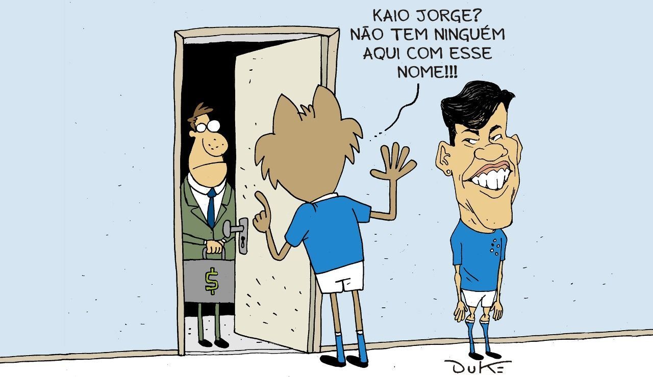 Charge do Duke | Cruzeiro se defende do assédio por Kaio Jorge