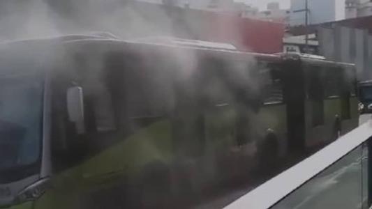 Imagem mostra Move tomado por fumaça