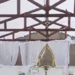 Vídeo: imagem de santa fica intacta após chuva de granizo destruir igreja em SP