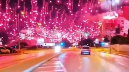 Imagem, que rodou a internet, não é da comemoração italiana
