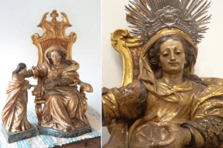 A pedido do MPMG, Justiça mantém decisão que determina devolução de imagem de Santana Mestra à paróquia de Santa Luzia