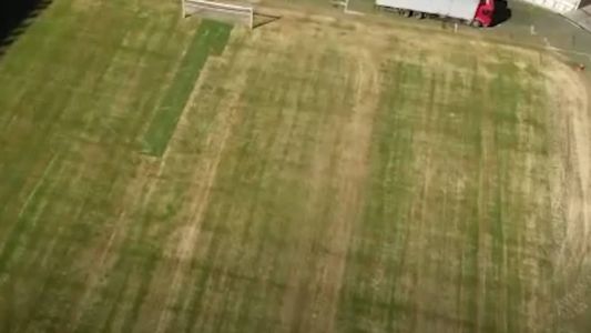 Imagens aéreas do gramado do Mineirão