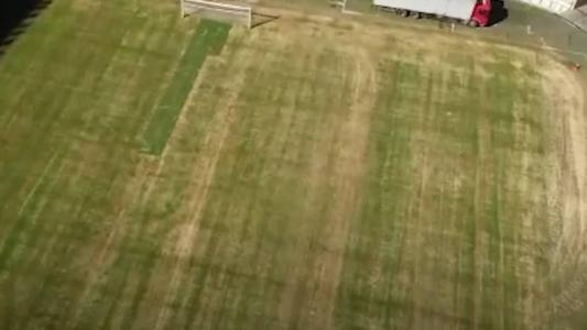Imagens aéreas do gramado do Mineirão