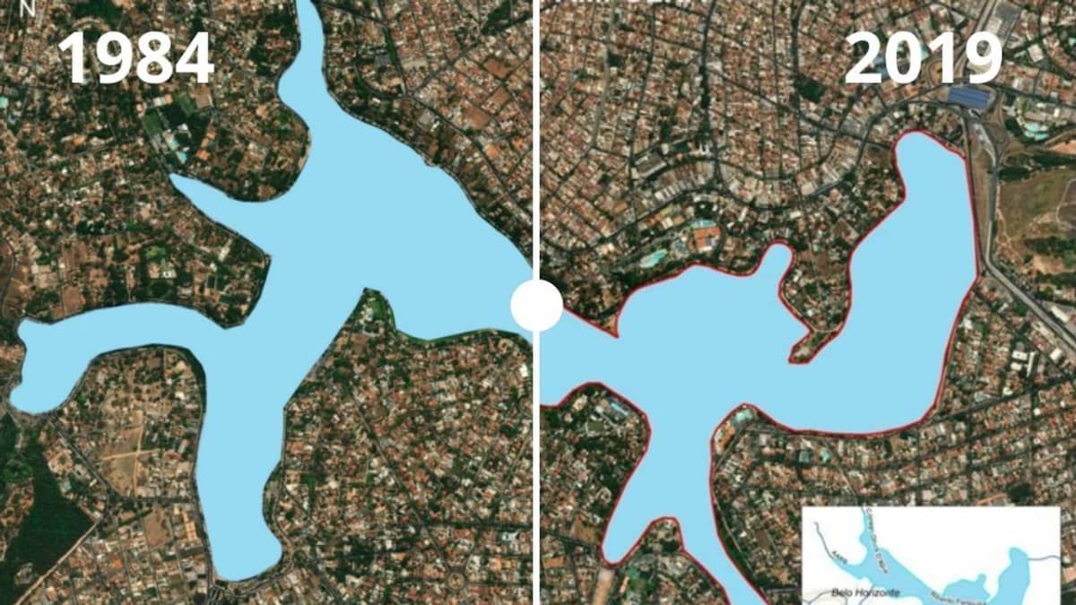 Antes e depois da Lagoa da Pampulha:  entenda o problema de assoreamento denunciado em CPI