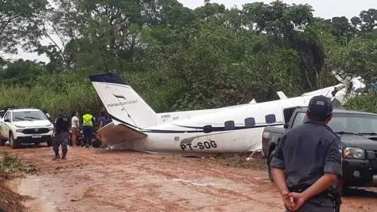 Imagens da queda de avião em Barcelos, Interior do Amazonas