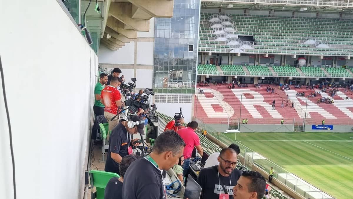 Imprensa lota tribuna para final da Copa Itatiaia Estrela Bet