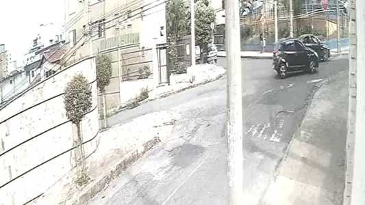 Imagens de câmeras de segurança flagraram momento do crime