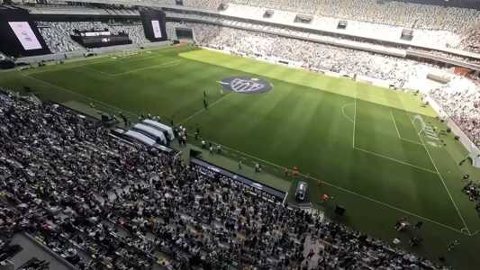 Imagens de drone da Arena MRV, do Atlético