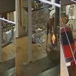 Imagens fortes: homem é preso suspeito de atear fogo na companheira dentro de casa