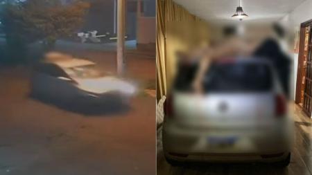 Segundo a polícia, motorista contou que só reparou que a vítima estava presa ao carro quando chegou em sua residência.