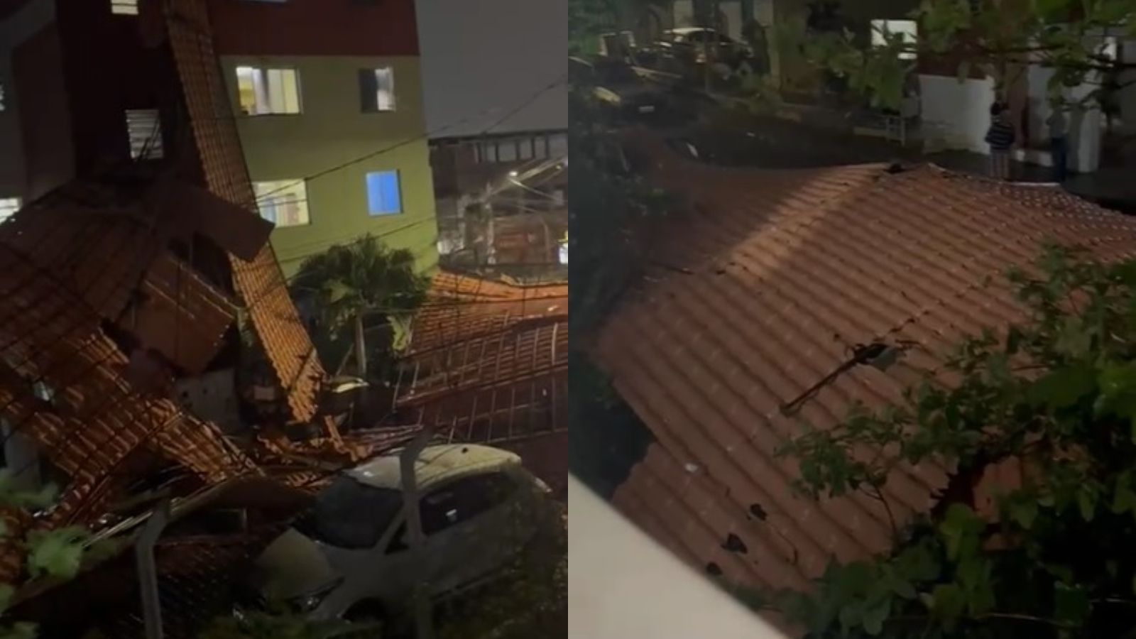 Telhado destruído por vento na Serra, em BH, foi trocado há seis meses, dizem moradores