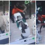 Vídeo: vendedora usa banco de plástico para expulsar ladrões armados com facas em BH