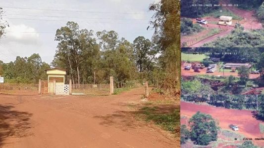 Imagens mostram movimentação de caminhões em mineradora de Ibirité