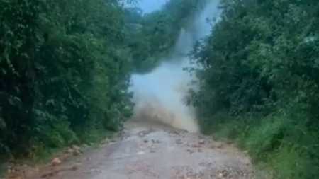 Imagens mostram o momento que do incidente
