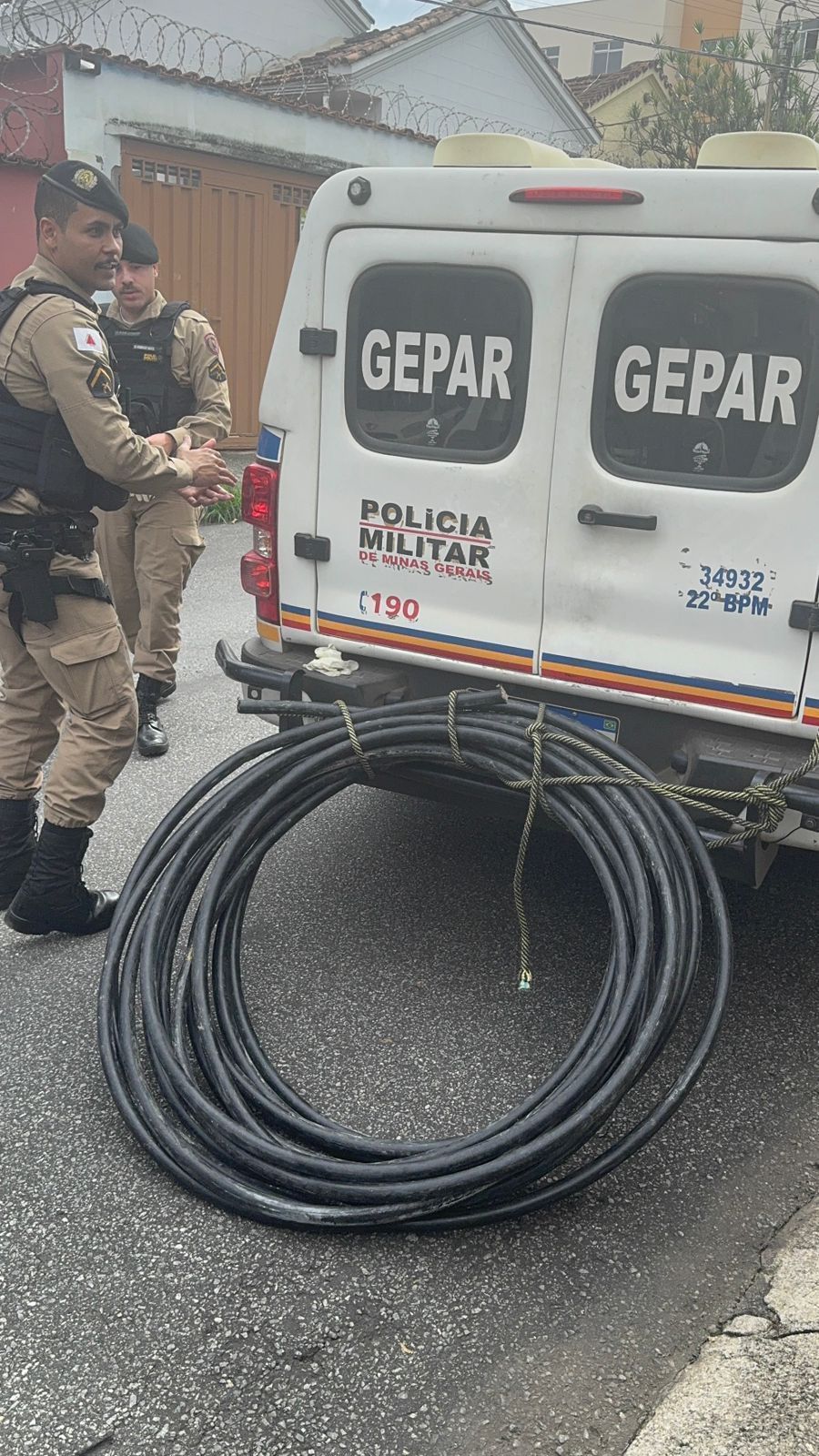 Homem é preso suspeito de furtar cabos de energia na região leste de Belo Horizonte