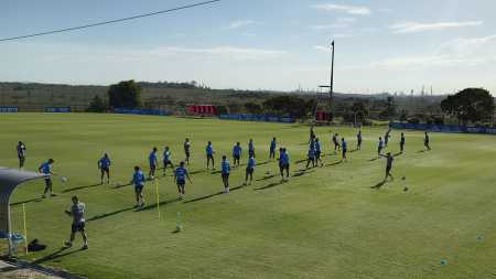 Jogadores do Bahia durante treino no CT Evaristo de Macedo