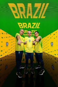 HenrykinhO, Juninho e JVictorPro no media day promovido pela FIFA