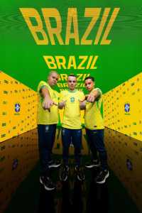 HenrykinhO, Juninho e JVictorPro no media day promovido pela FIFA