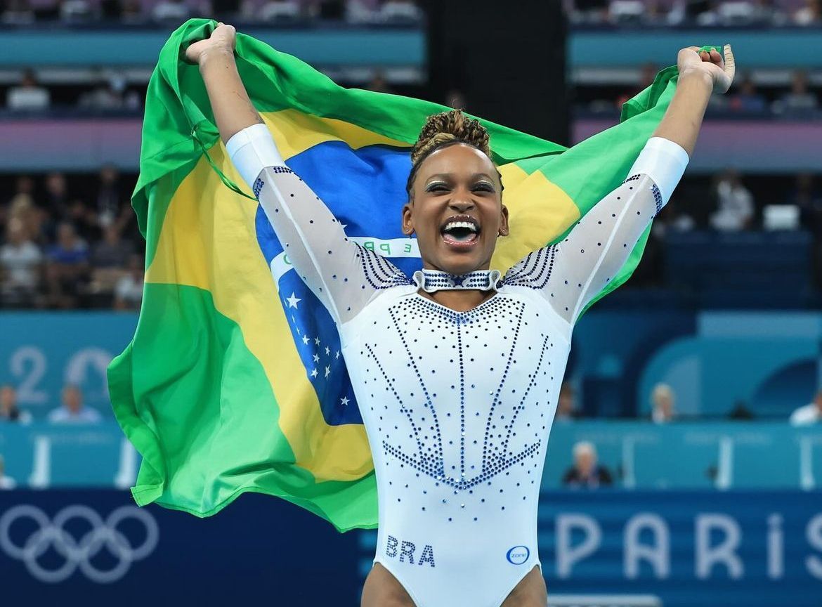Rebeca Andrade conquista a sua terceira medalha em Paris