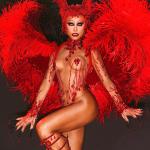 Sabrina Sato surpreende e aparece de vampira no desfile da Vila Isabel; fotos