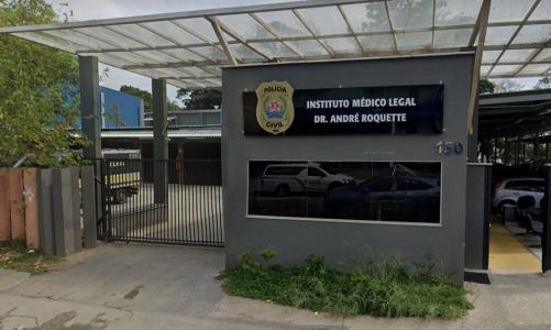 Foto mostra fachada do Instituto Médico-Legal (IML) em Belo Horizonte