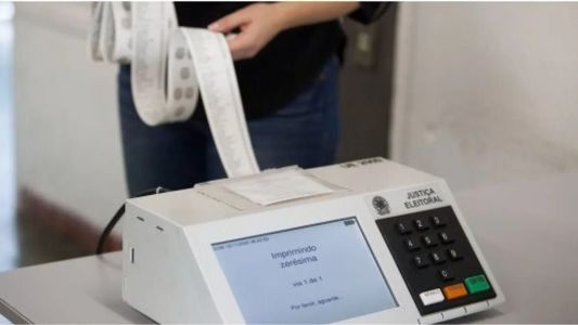 Impressão mostra que urna está sem qualquer voto