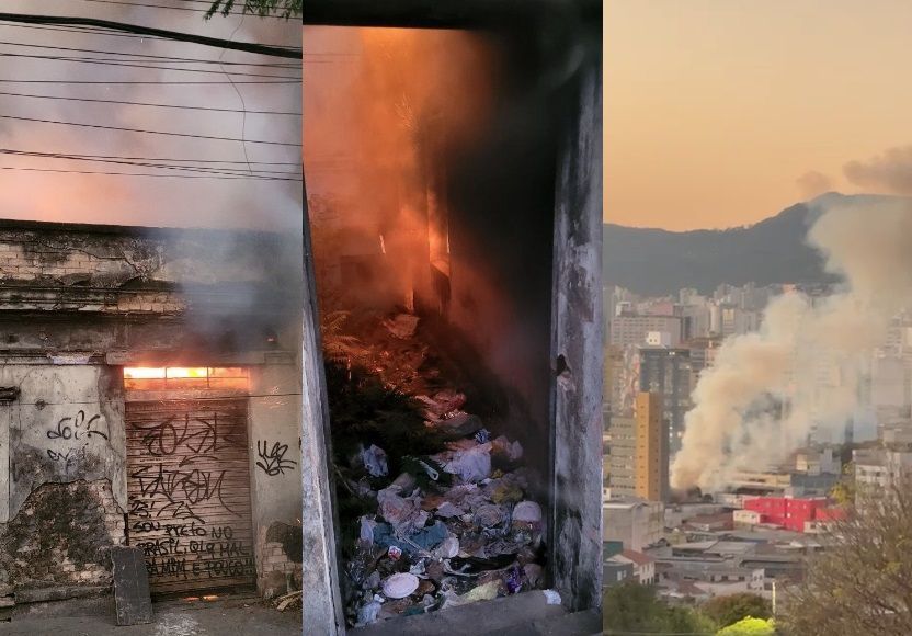 Imóvel que pegou fogo na região Noroeste de BH estava fechado desde a morte de morador