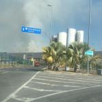 Incêndio atinge mata ao lado do Aeroporto de Confins