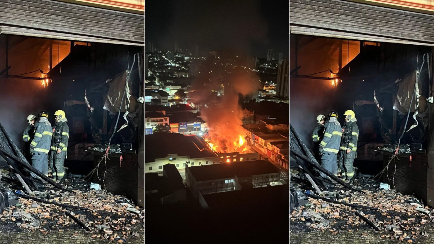 Incêndio atinge Mercado Municipal de Piracicaba, em SP, inaugurado em 1888; veja vídeo