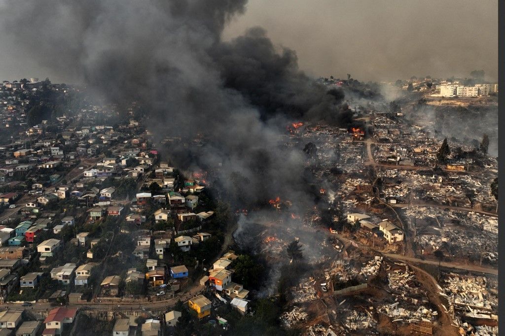 Sobe para 112 o número de mortos nos incêndios florestais no Chile