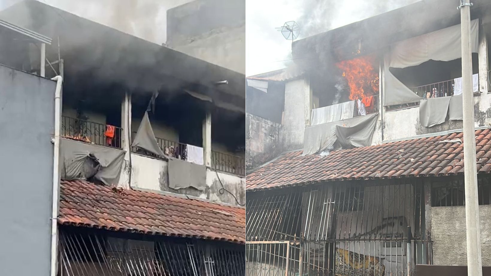 Incêndio destrói casa no bairro Madre Gertrudes, na Região Oeste de BH; vídeo