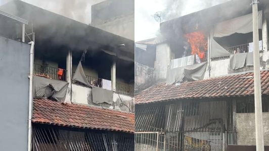 Incêndio destrói casa no bairro Madre Gertrudes, na Região Oeste de BH