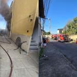 Incêndio destrói residência e gera risco de desmoronamento na Região de Venda Nova, em BH